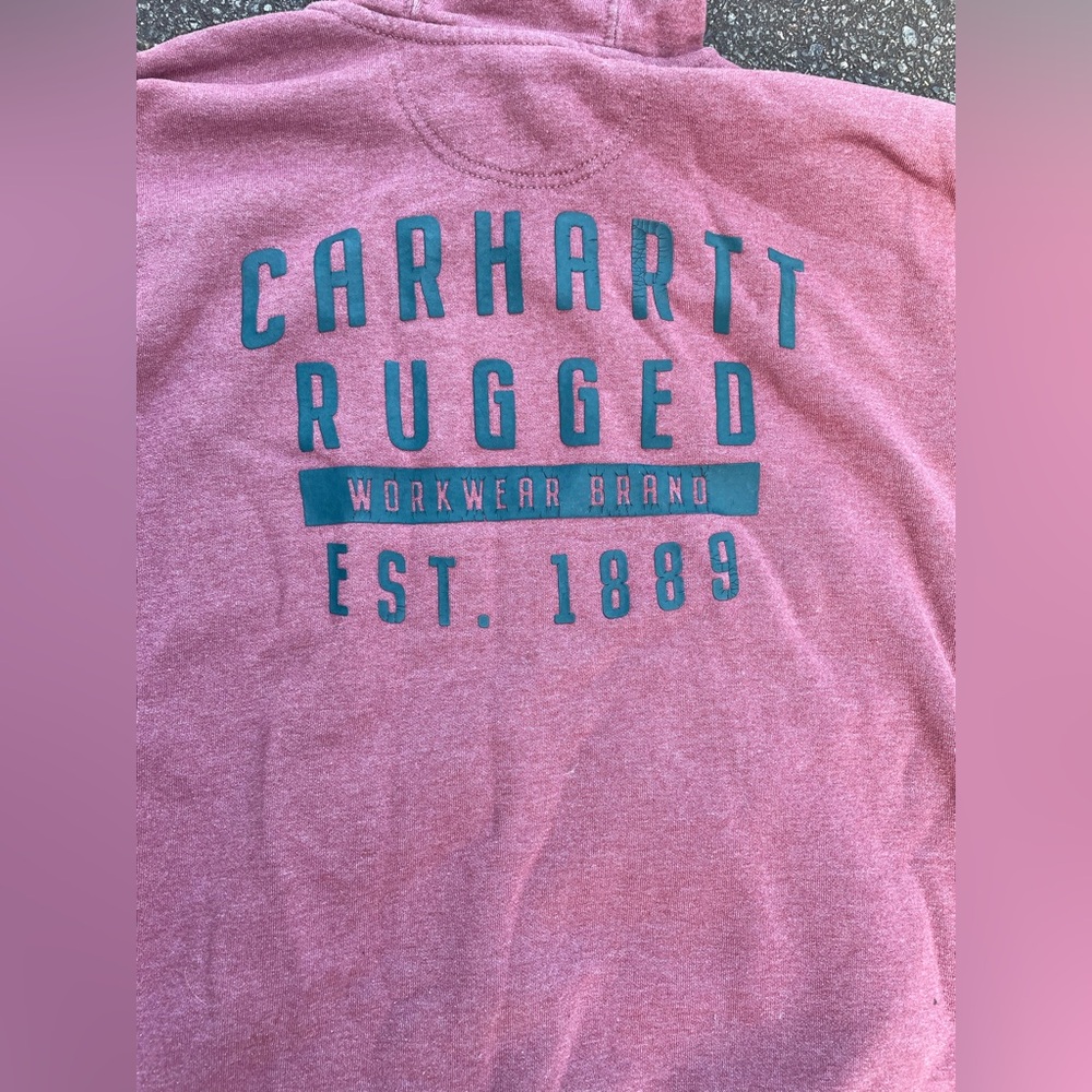 Carhartt Men's Rose Rugged Hoodie size Large - Picture 6 of 6